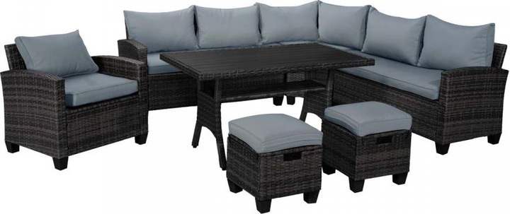 Produktbild Brast Sofa Essgruppen-Kombi "Hacienda" Schwarz