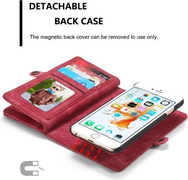 Produktbild Caseme Leder Portemonnaie mit Plastik Hülle (Apple iPhone 7 Plus, Apple iPhone 8 Plus)