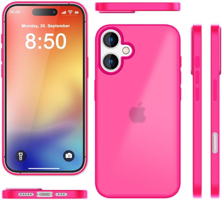 Actual product image Nalia Matte hybrid cover semi-transparent (Apple iPhone 16)