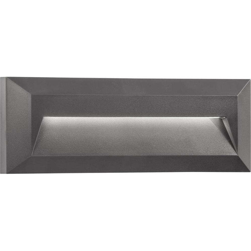 Nova Luce, Fassadenbeleuchtung, PULSAR LED Wandleuchte Grau 2W IP54 Warmweiss 23x3x8cm 811502