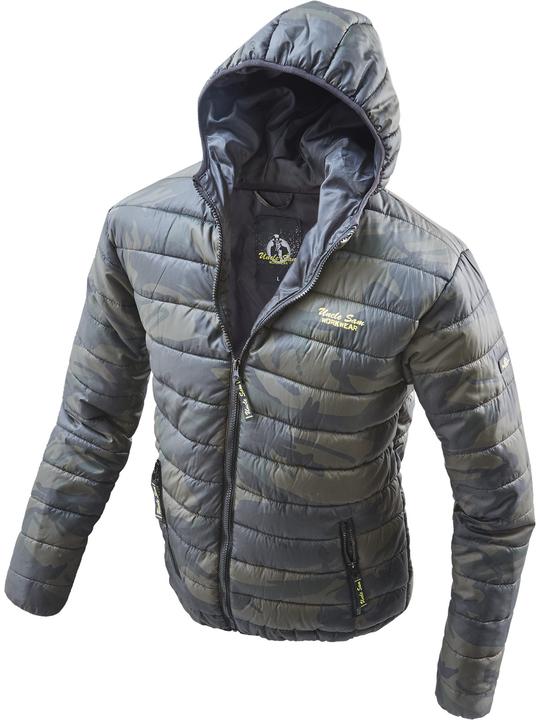 Uncle Sam Bekleidung Steppjacke oliv/camouflage/schwarz (M)
