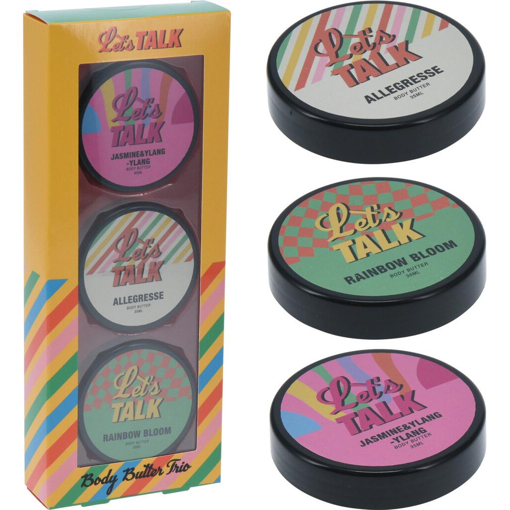 Thumbnail - Let's Talk, Beauty Geschenkset, Körperpflege Body-Butter-Set 3tlg.