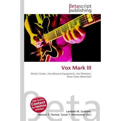 Vox Mark III, Fachbücher