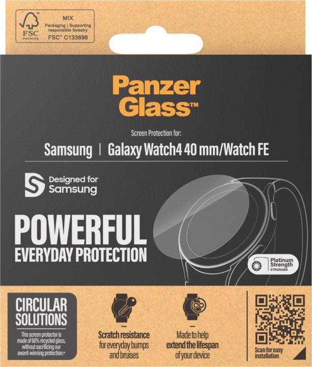 Image du produit PanzerGlass Protecteur d'écran Samsung Galaxy Watch FE | Ultra-Wide Fit