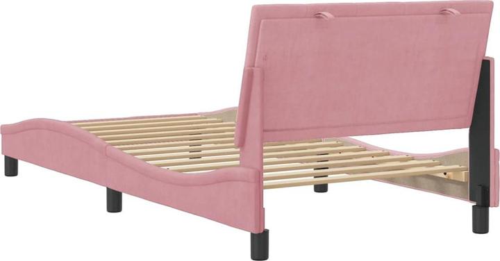 Produktbild vidaXL Bettgestell mit Kopfteil Samt (180 x 200 cm)