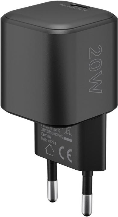Produktbild Goobay USB-C PD GaN Schnellladegerät Nano 20 W schwarz (20 W, 1 Port)
