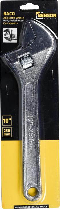 Image du produit Benson Clé à molette 10" (10 mm, 11 mm, 12 mm, 13 mm, 14 mm, 15 mm, 16 mm, 17 mm, 18 mm, 19 mm, 20 mm, 21 mm, 22 mm, 23 mm, 24 mm, 25 mm, 26 mm, 27 mm, 28 mm, 29 mm, 3 mm, 30 mm, 4 mm, 5 mm, 6 mm, 7 mm, 8 mm, 9 mm)