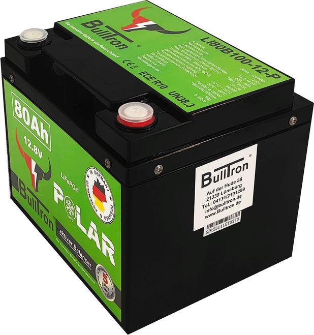 Produktbild Bulltron Batterie Polar 80 Ah LiFePO4 12,8 V Akku mit Smart BMS, Bluetooth App, aktiver Balancer und (12.80 V, 80 Ah)