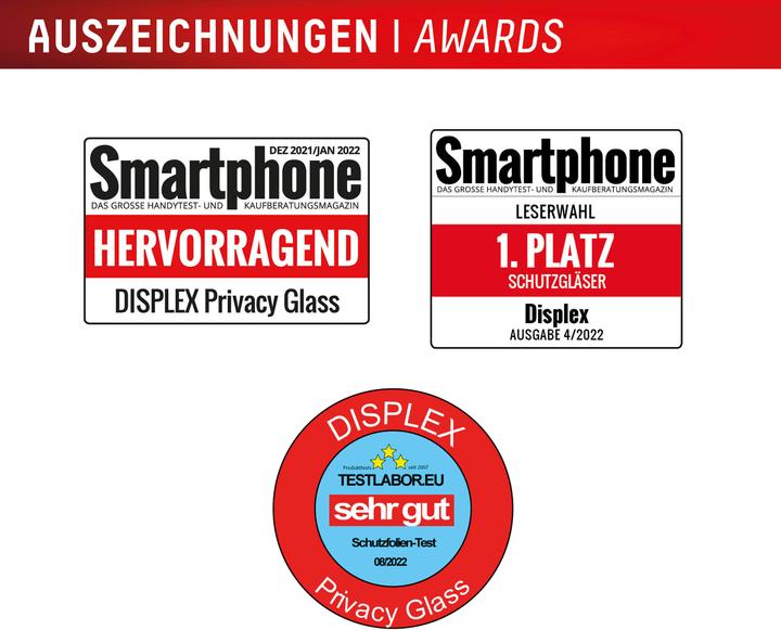 Produktbild Displex Privacy Glass, Privacy Full Cover Panzerglas (1 Stk., Samsung Galaxy S25 Edge)
