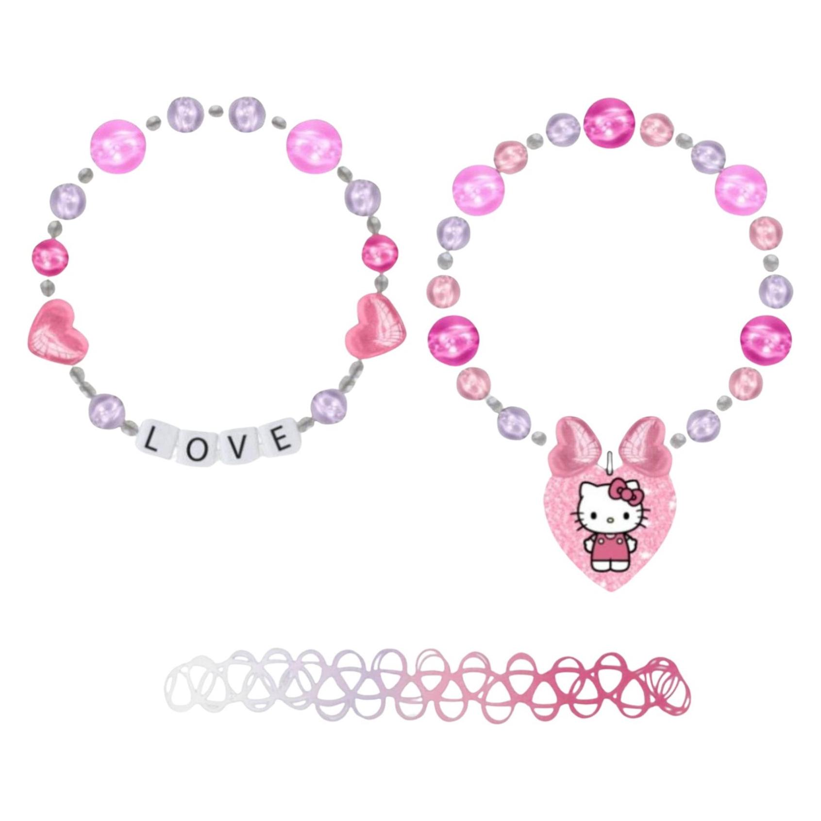 Cerdá, Schmuck Set, Hello Kitty Costume Jewellery Set, Pink