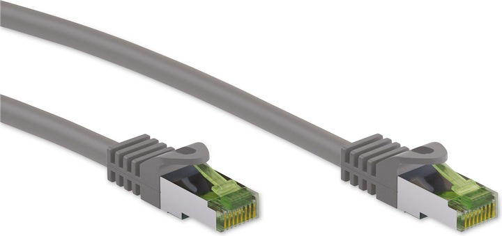 Immagine prodotto Goobay Cavo patch CAT 8.1 certificato GHMT, S/FTP PiMF, grigio (S/FTP, CAT8.1, 0.25 m)