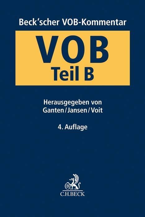 Energie-Label Beck'scher VOB- und Vergaberechtskommentar VOB Teil B (Deutsch, Günther Jansen, Hans Ganten, Wolfgang Voit, 2023)