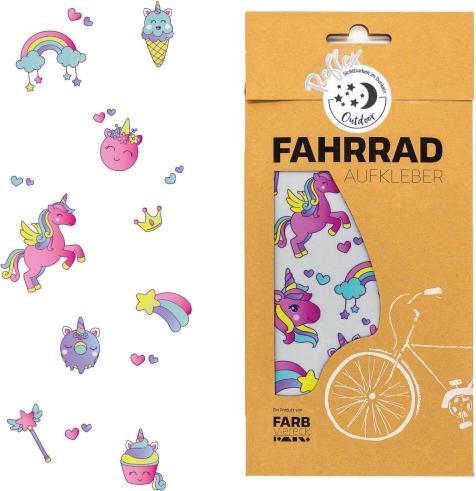 Produktbild Farbviereck Reflektierende Einhorn Aufkleber / Sticker