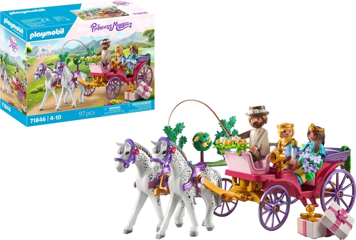 Actual product image Playmobil Carriage ride with princess and prince (71846, Playmobil Princess Magic)
