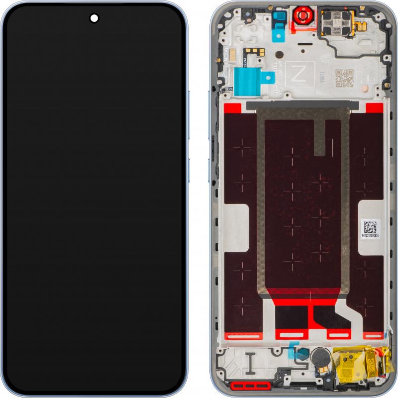 OPPO LCD Display Module fur Reno15 F, Aurora Blue (Display), Pezzi di ricambio per dispositivi mobili, Blu