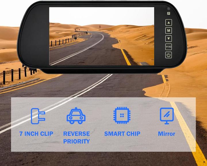 Produktbild Cocar Rückfahrkamera Spiegelmonitor mit Parkhilfslinien