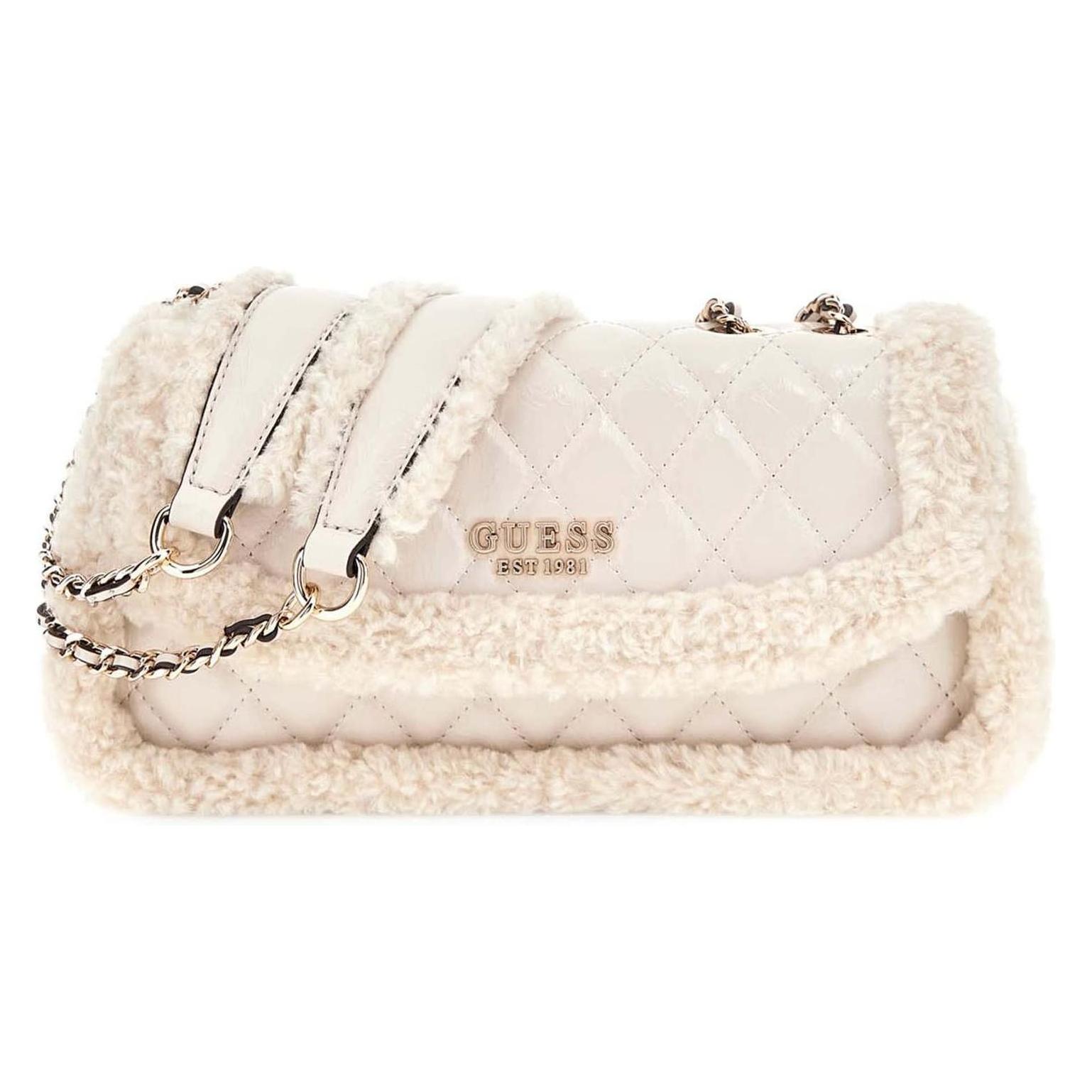 Guess, Damen, Handtasche, Cristi Convertible Crossbody Flap Bag, Beige