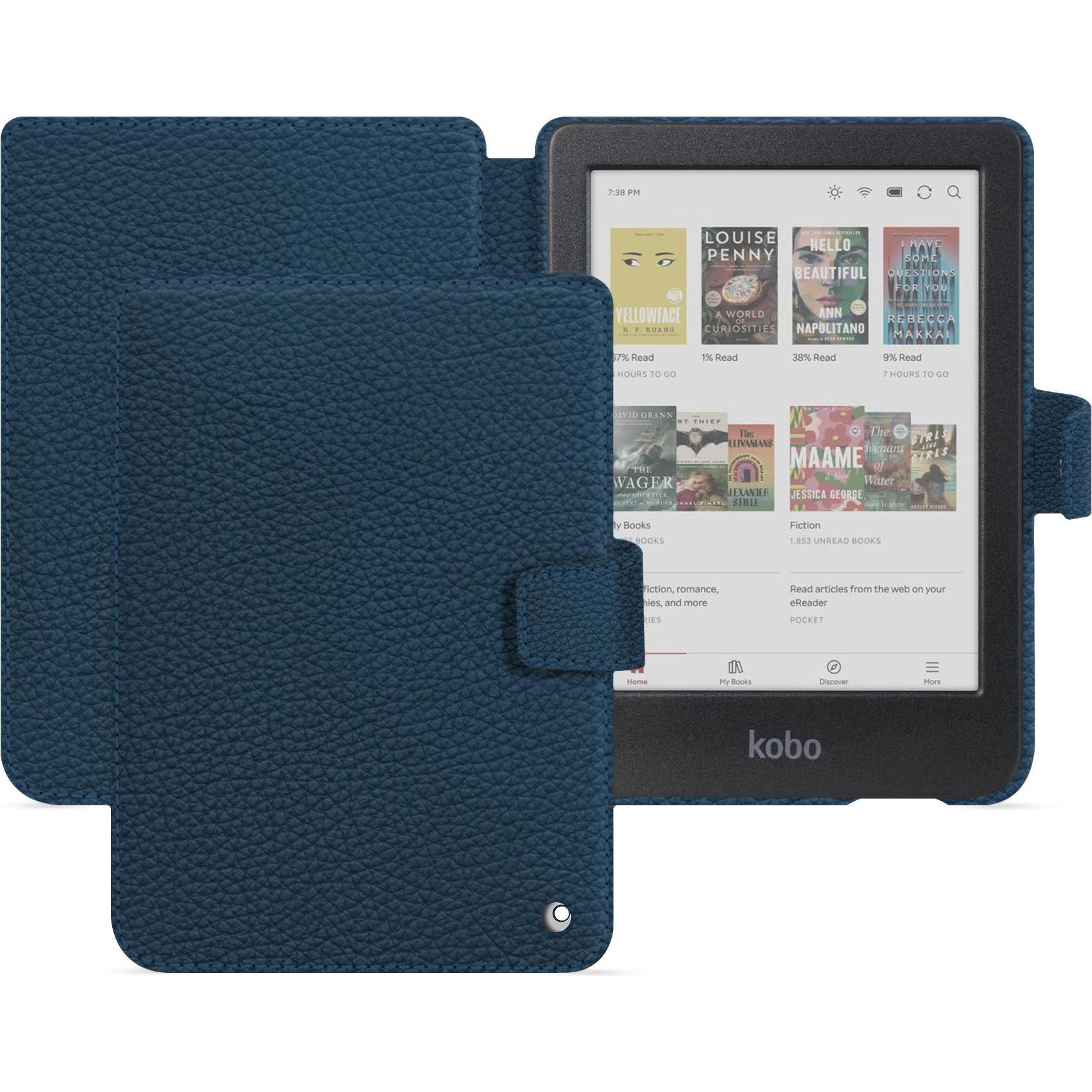 Noreve Lederschutzhülle Kobo Clara 2E (Kobo Clara 2e), Tablet Hülle, Blau
