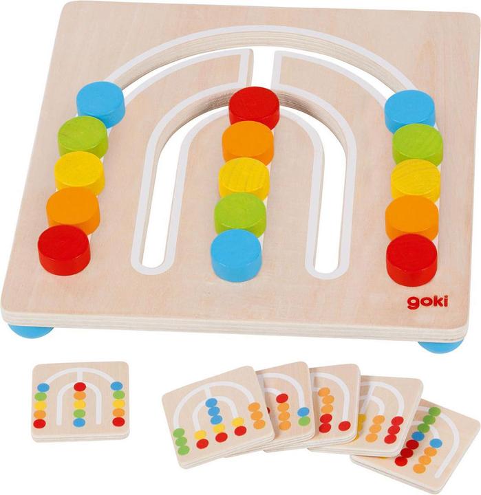 Produktbild Goki Farbsortierbrett Regenbogen