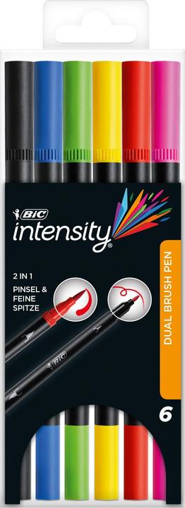 Produktbild Bic Intensity Filzstifte mit Doppelpunkt (6x)