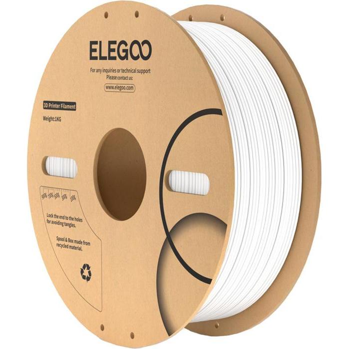 Elegoo ABS filament (white) (ABS), Filamenti stampa 3D, Bianco