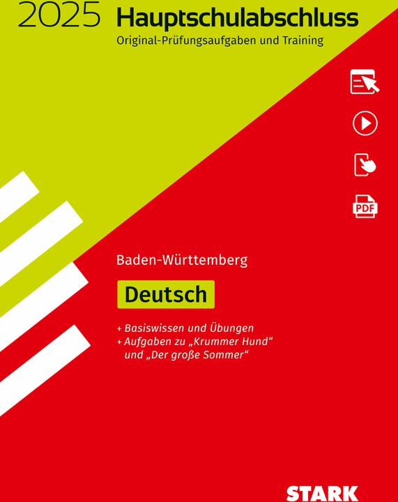 Energie-Label Original-Prüfungen und Training Hauptschulabschluss 2025 - Deutsch 9. Klasse - BaWü (Deutsch, 2024)