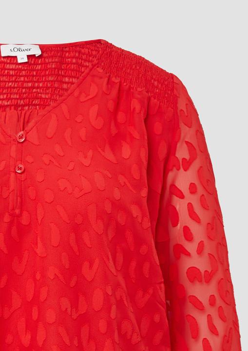 Actual product image S.Oliver Bluse Bluse aus Struktur-Chiffon im Relaxed Fit