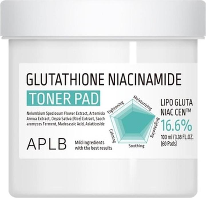 Image du produit Aplb Glutathione Niacinamide Toner Pad 60 Pads (Tonique visage, 150 ml)