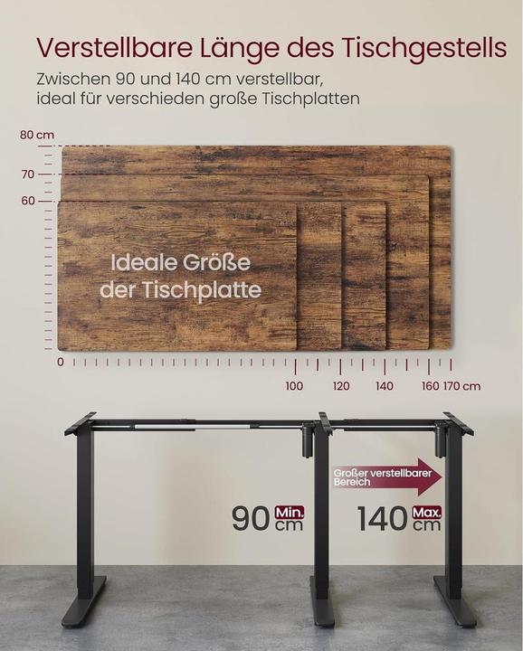 Image du produit Songmics Piètement de table