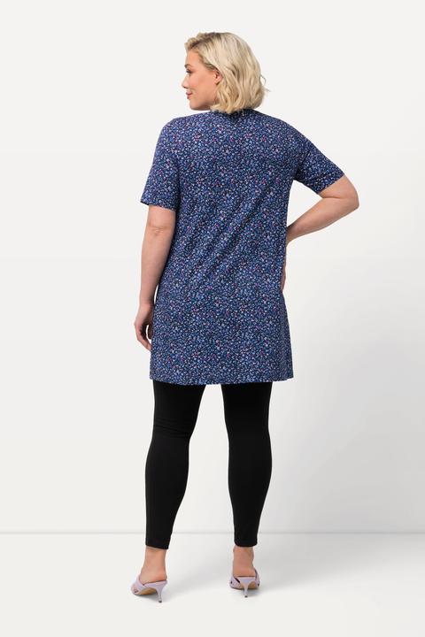 Actual product image Ulla Popken Tiny Floral Print Knit Tunic (46, 48)