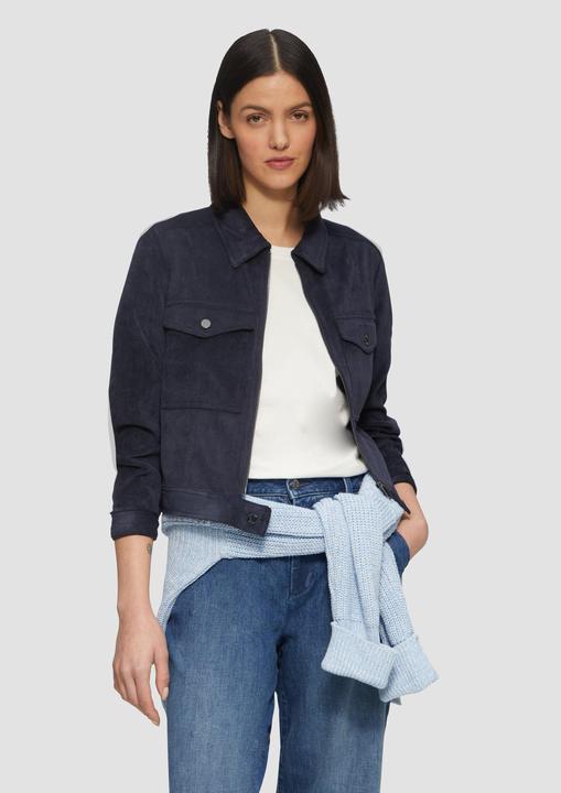 Actual product image S.Oliver Indoor-Jacke Kurze Feincordjacke mit aufgesetzten Taschen (46)