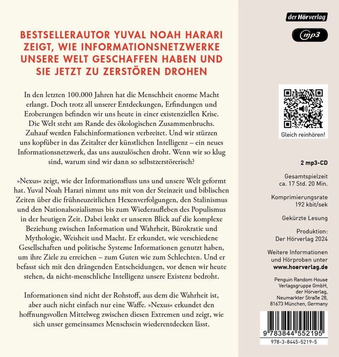 Actual product image Nexus (Yuval Noah Harari, German)