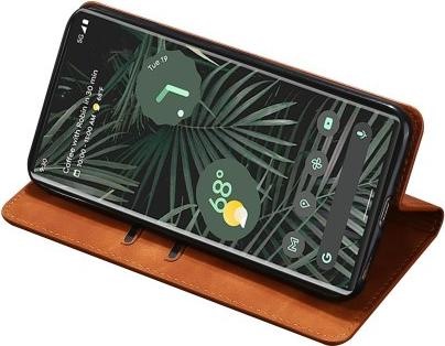 Produktbild Cover-Discount Google Pixel 6 Pro - Vintage Flip Case Hülle beige (Google Pixel 6 Pro)