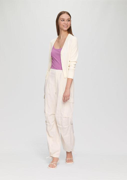 Image du produit s.Oliver Strickjacke Strickjacke aus Viskosemix mit Rollsaum (XL)