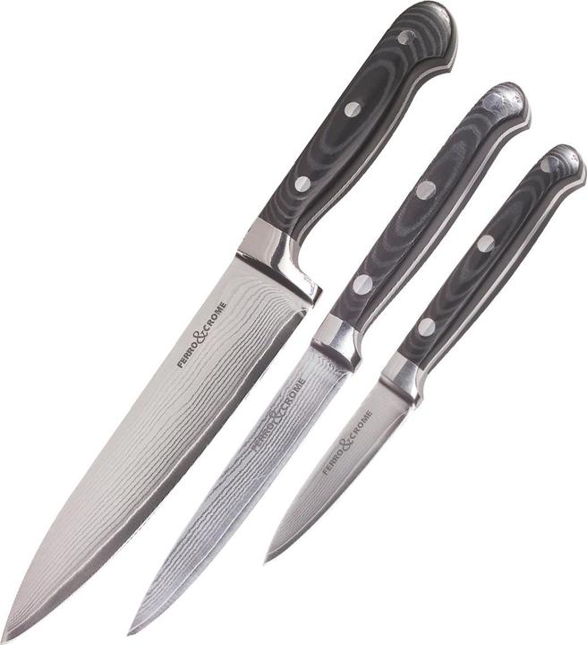 Produktbild Westfalia Damast-Messer-Set, 3-teilig