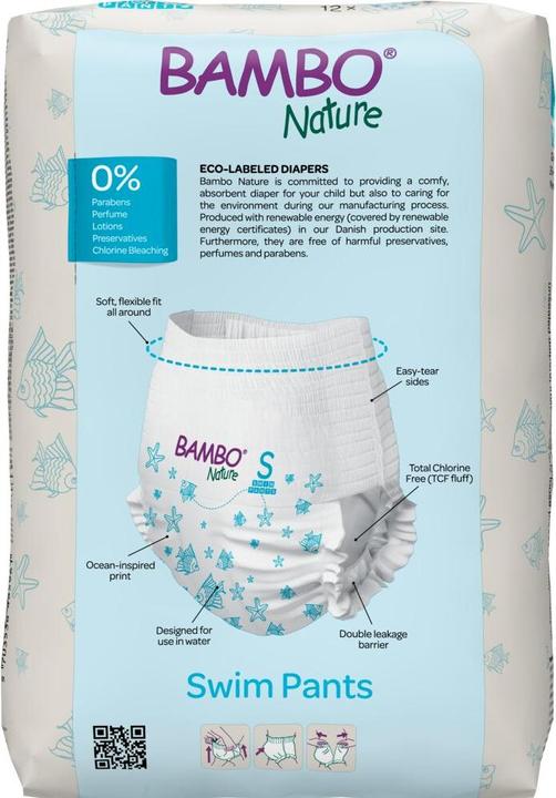 Actual product image Bambo Schwimmwindeln Gr. S (Size S, 12 Piece)