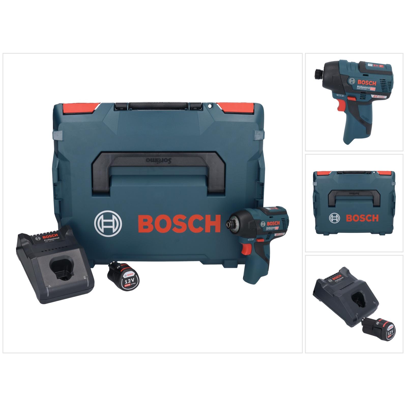 Bosch Professional, Bohrmaschine + Akkuschrauber, Bosch GDR 12V-110 Professional Akku Drehschlagschrauber 12 V 110 Nm 1/...