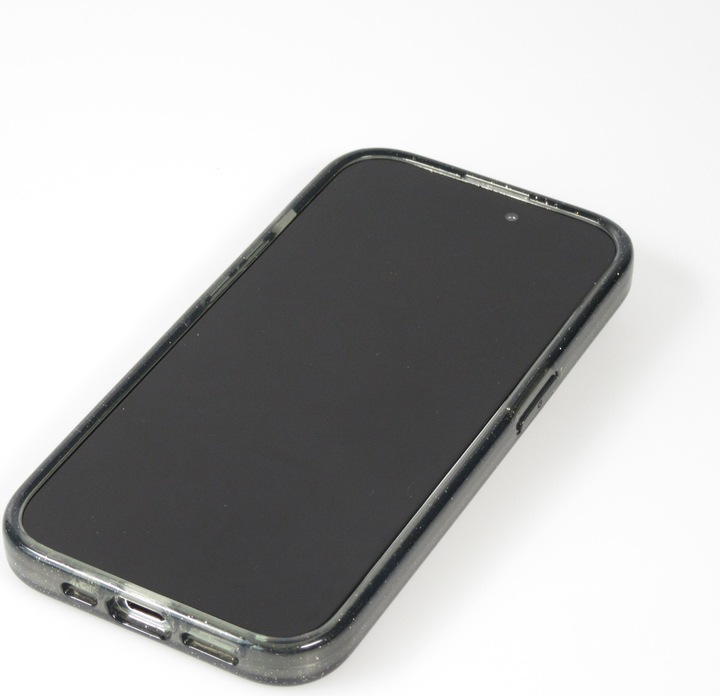 Actual product image PhoneLook Hard silicone case with glitter back and MagSafe (Apple iPhone 15)