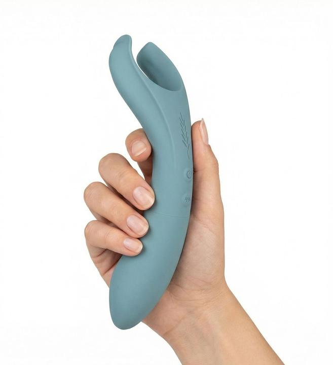 Actual product image Bloom The Peony Couple Vibrator - Green