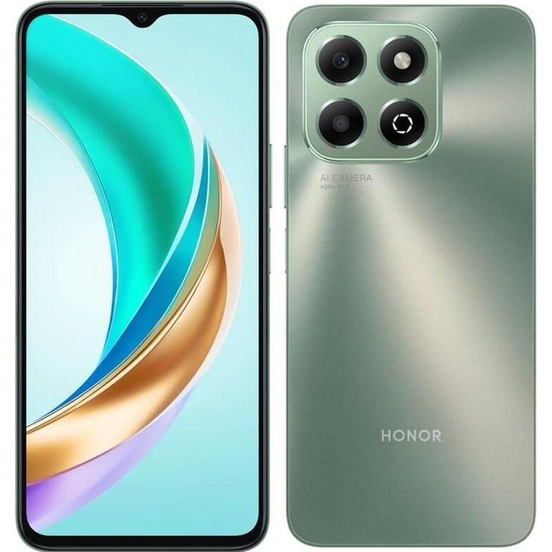 Honor X6b (128 GB, Forest Green, 6.56", Dual SIM, 50 Mpx, 4G), Smartphone, Grün