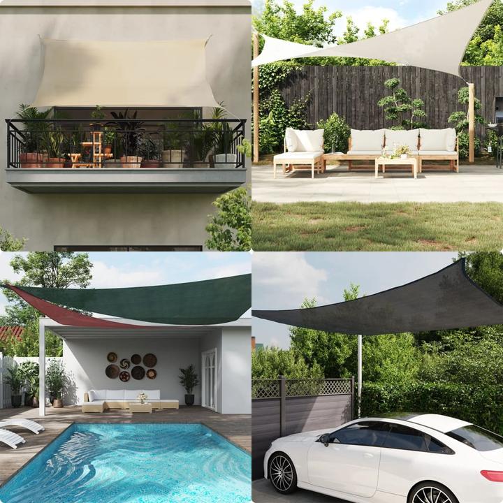 Actual product image VidaXL Sonnensegel 160 g/m² Rechteckig farben HDPE (5 x 7 m)
