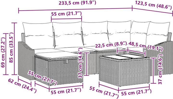 Produktbild vidaXL Outdoor-Sofa
