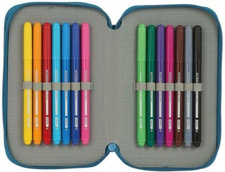 Immagine prodotto Safta Borsa a doppia molla BlackFit8 M854 Blu 12,5 x 19,5 x 4 cm (28 pezzi)