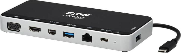 Actual product image Eaton USB Dock Triple Display 4K HDMI & mDP VGA USB 3.2 Gen 1 USB-A/C Hub GbE 60W PD Charg (USB-C)