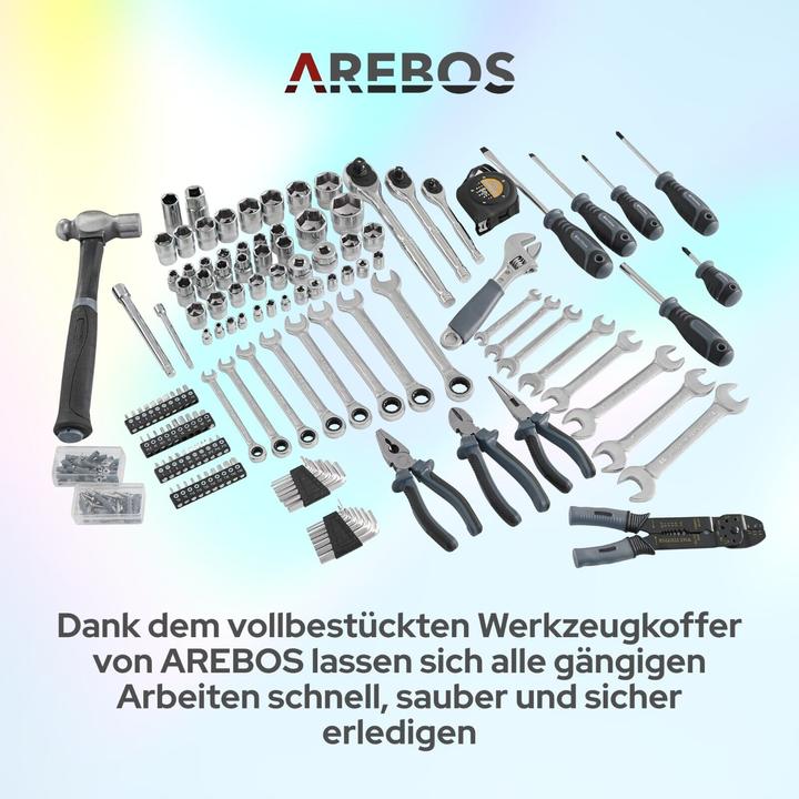 Actual product image Arebos Toolbox (172 pieces)