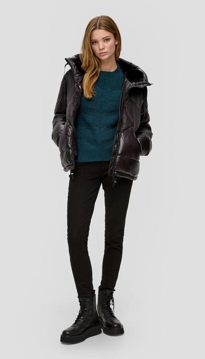 Produktbild s.Oliver Strickpullover Strickpullover mit Zopfmuster (L)