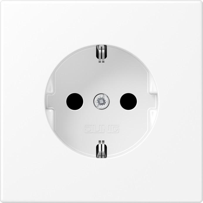 JUNG, Steckdose, Steckdose 1f ws mt LS UP IP20 ZP LS1521WWM