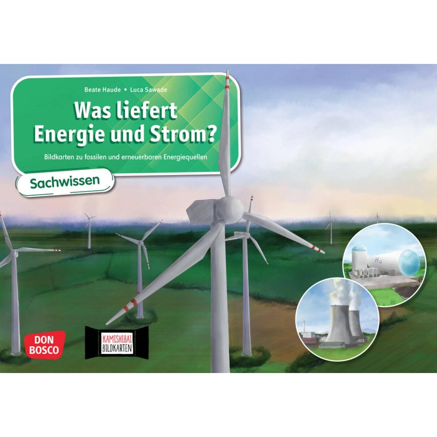 Was liefert Energie und Strom? Bildkarten zu fossilen und erneuerbaren Energiequellen. Kamishibai Bi, Schulbücher von Be...
