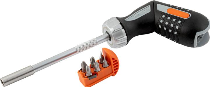 Produktbild Bahco 1/4"-Bit-Knarren-Schraubendreher mit Pistolengriff, 135 mm (Phillipps-Kreuzschlitz (PH), Pozidriv-Kreuzschlitz (PZ), Schlitz)