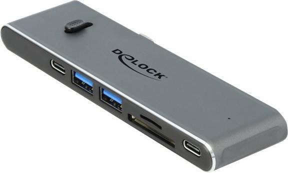 Produktbild Delock Dockingstation Dual USB Type-C™ mit HDMI / USB 3.2 / SD / PD 3.0 (Docking Port, 2 Ports)